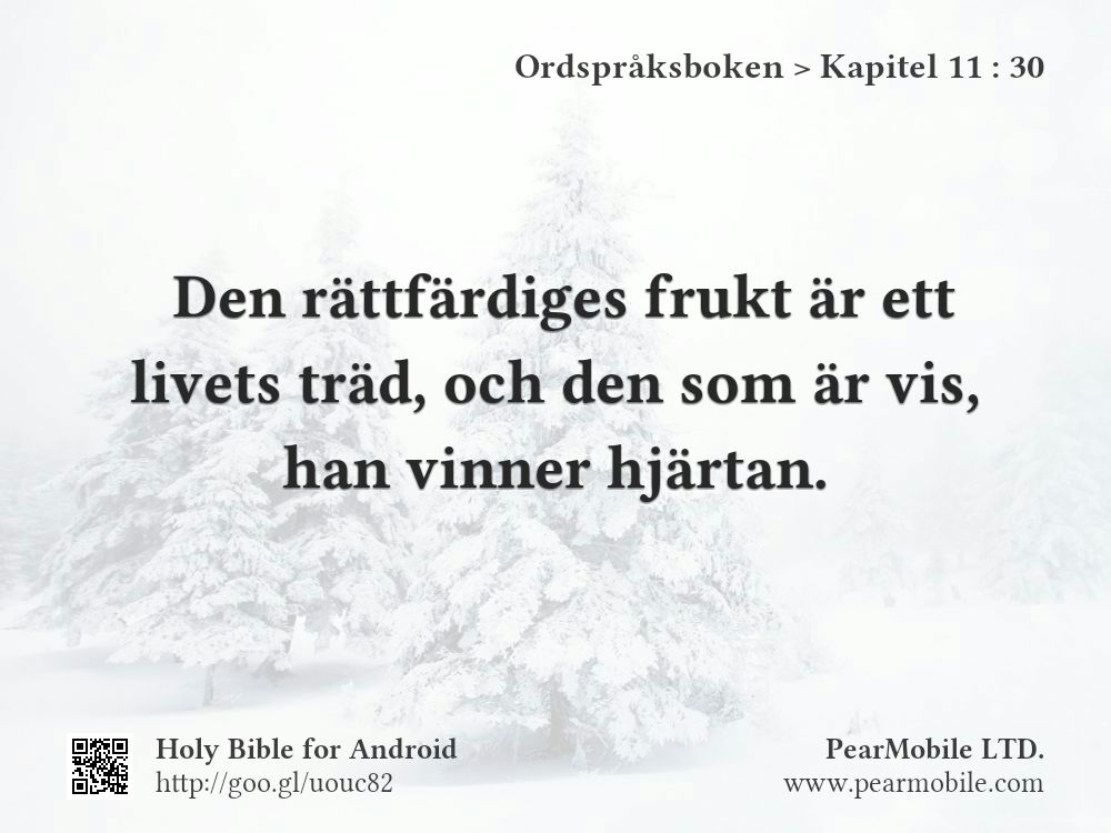 Ordspråksboken, Kapitel 11:30